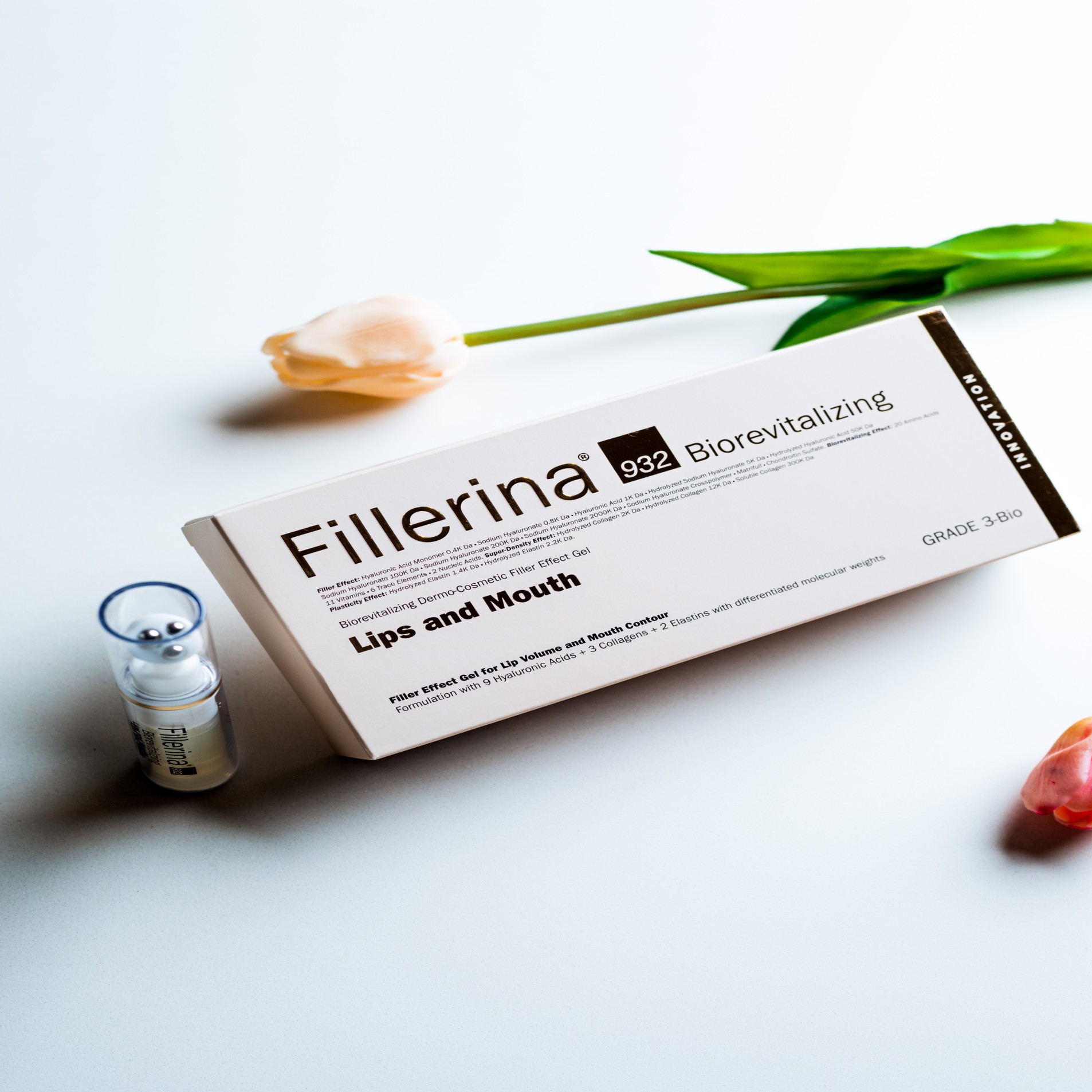 LABO Fillerina Tagescreme – Neue Formel Mit 8 Hyaluronsäuren & Peptiden, LSF 15, Gegen Falten, Für Glattere Haut – 50 Ml